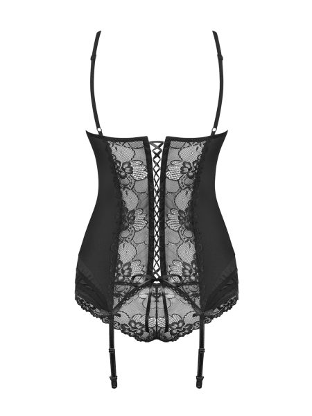 Gorset stringi koronka sex komplet obsessive l/xl - 6