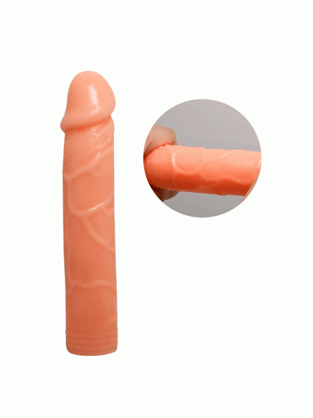 Dildo elastyczne giętkie realistyczny wygląd 19 cm - 8