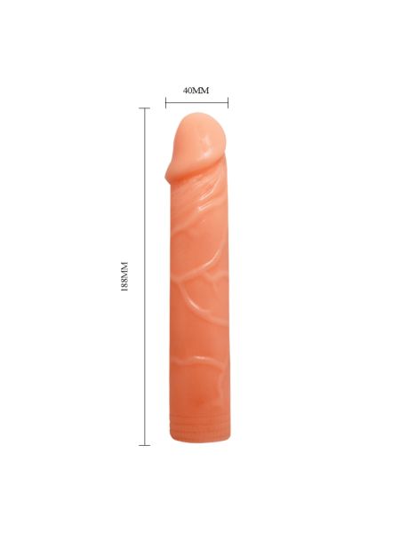 Dildo elastyczne giętkie realistyczny wygląd 19 cm - 9