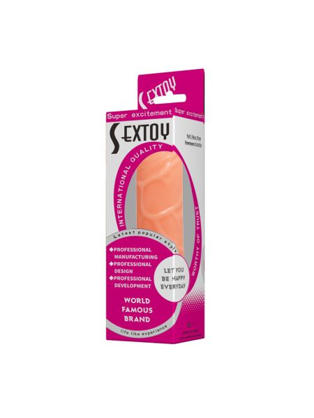 Dildo elastyczne giętkie realistyczny wygląd 19 cm - 10