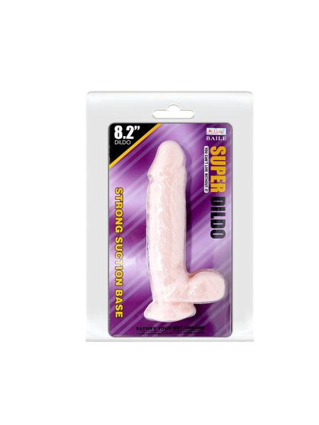 Realistyczne żylaste dildo z przyssawką 21 cm - 5