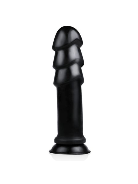 Grube duże dildo na przyssawce korek analny 28cm