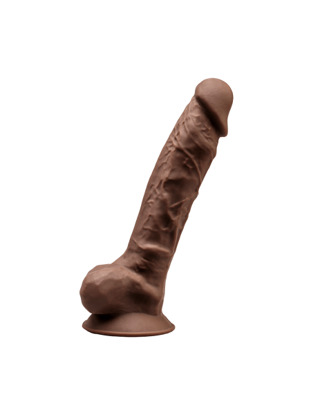 Grube duże dildo penis z jądrami przyssawka 23cm