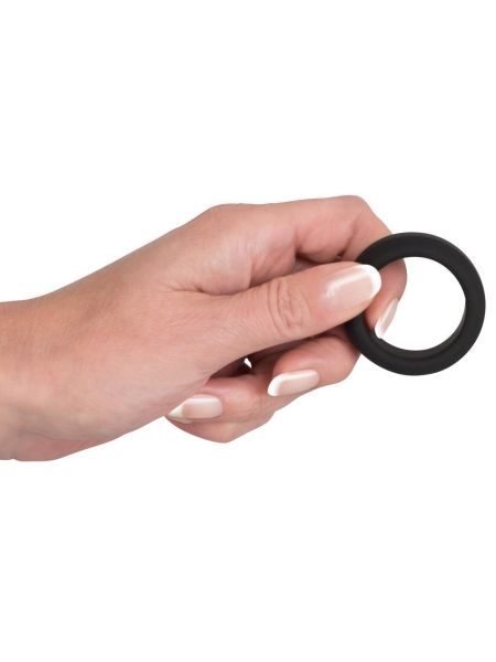 Gruby silikonowy pierścień erekcyjny na penisa - 5
