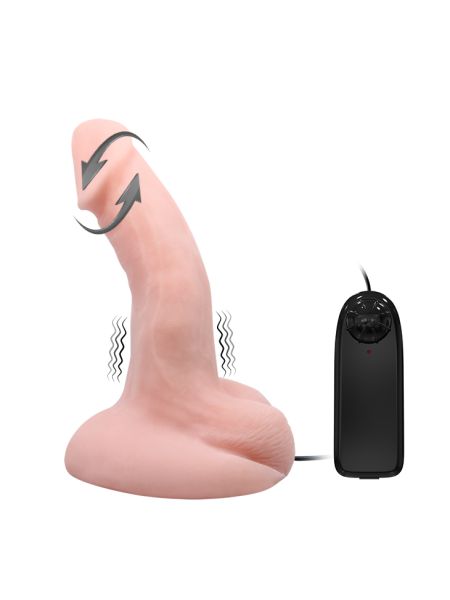 Realistyczne silikonowe dildo z wibracjami penis - 2