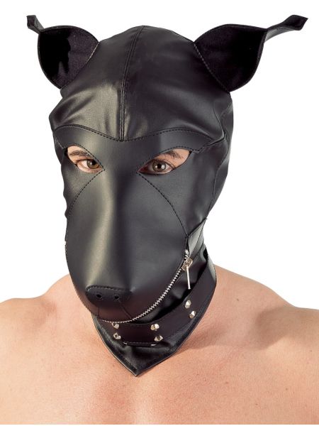 Imitation leather dog mask - 2