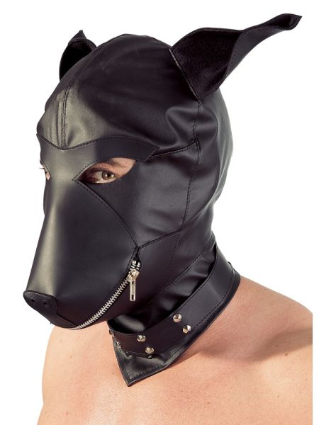 Imitation leather dog mask - 4