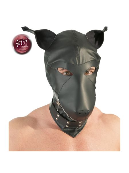 Imitation leather dog mask - 6