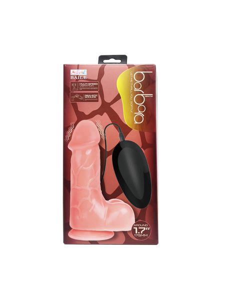 Żylaste dildo do penetracji z wibracjami 17 cm - 7