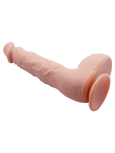 Elastyczne realistyczne dildo 24 cm żylaste skóra - 8