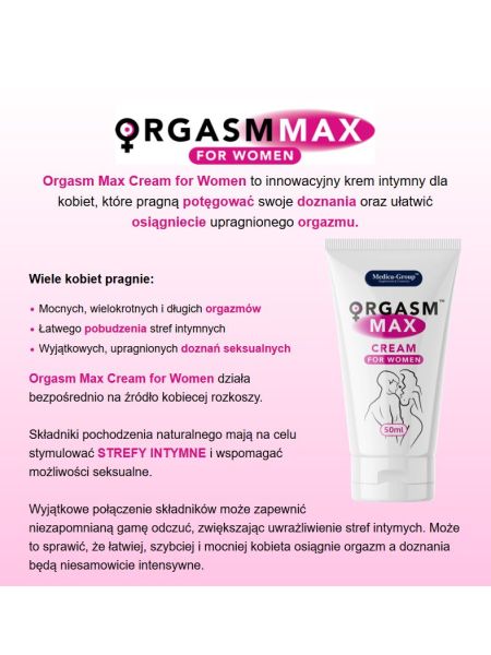 Intymny krem dla kobiet mocniejszy orgazm sex 50ml - 2