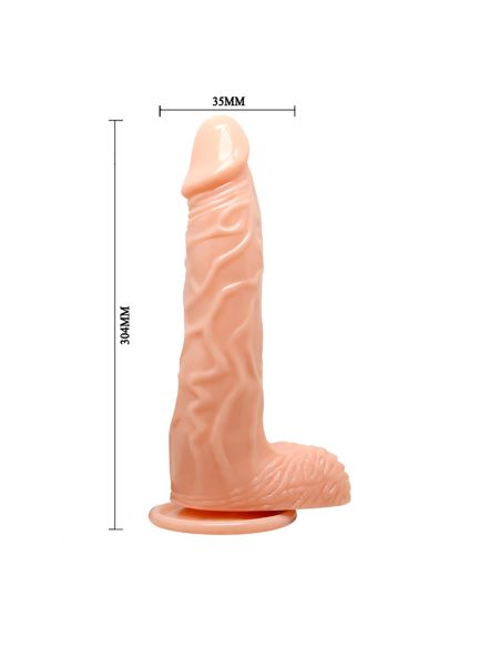 Wyżyłowane duże dildo penis z przyssawką 30,5 cm - 7