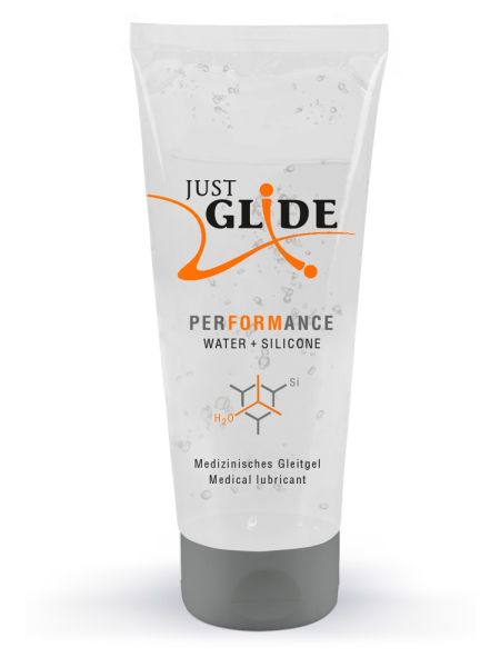 Lubrykant na bazie wody i silikonu Just Glide Performance 200ml