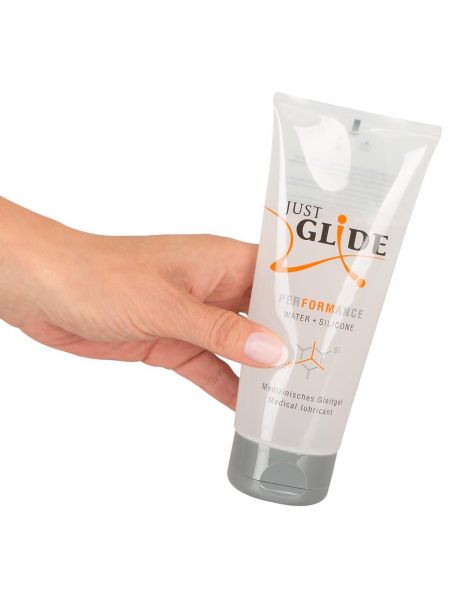 Lubrykant na bazie wody i silikonu Just Glide Performance 200ml - 2