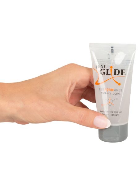 Lubrykant na bazie wody i silikonu Just Glide Performance 50ml - 2