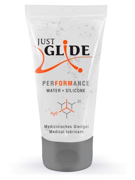 Lubrykant na bazie wody i silikonu Just Glide Performance 50ml