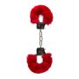 Kajdanki-furry handcuffs - red - 3