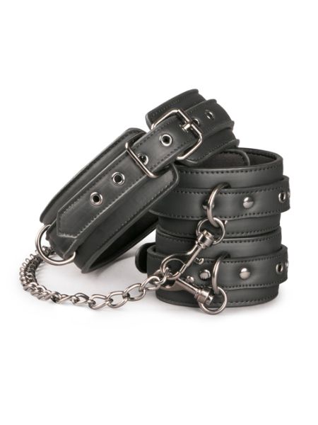 Kajdanki-Leather Collar With Anklecuff