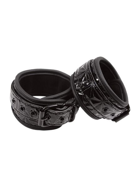 Kajdanki-SINFUL ANKLE CUFFS BLACK - 2