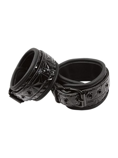 Kajdanki-SINFUL WRIST CUFFS BLACK - 2