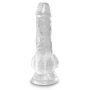 Silikonowe przezroczyste dildo z przyssawką 13 cm - 6