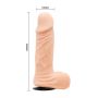 Czarna uprząż strap-on realistyczne dildo 15 cm - 7