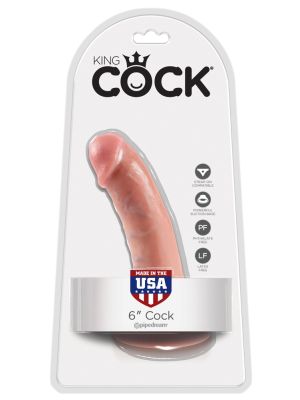 King Cock 6 inch Flesh - image 2