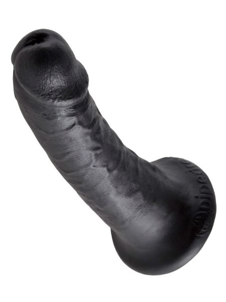 Duży czarny penis dildo murzyński z przyssawką - 3