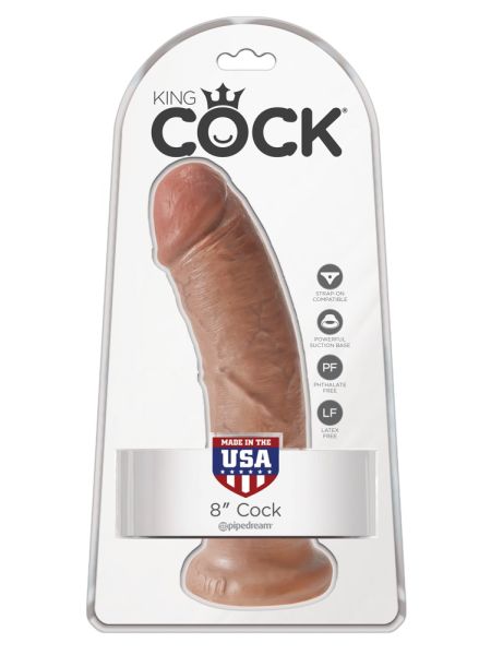 King Cock 8 inch Skin-coloured - 2