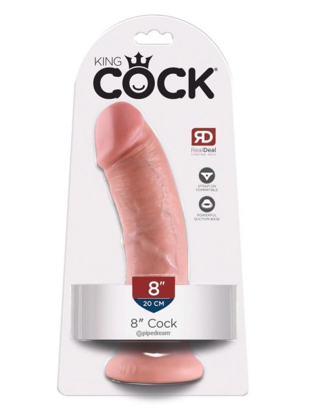 King Cock 8 inch Skin-coloured