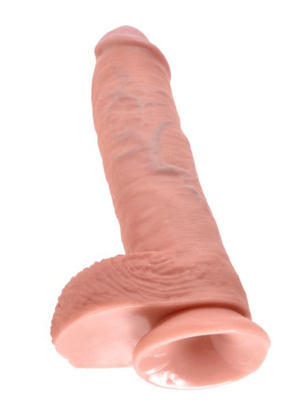 Realistyczny penis z żyłami i przyssawką 26.7 cm - 7