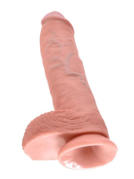 Realistyczny penis z żyłami i przyssawką 26.7 cm - 8