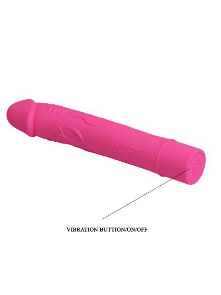 Klasyczny wibrator realistyczny penis 10 tryb 15cm - 6