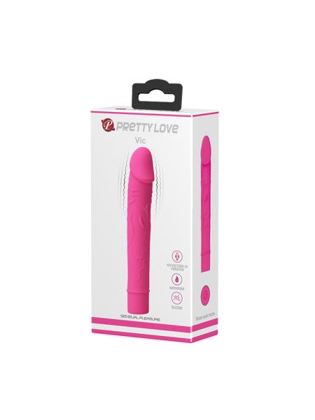 Klasyczny wibrator realistyczny penis 10 tryb 15cm - 8