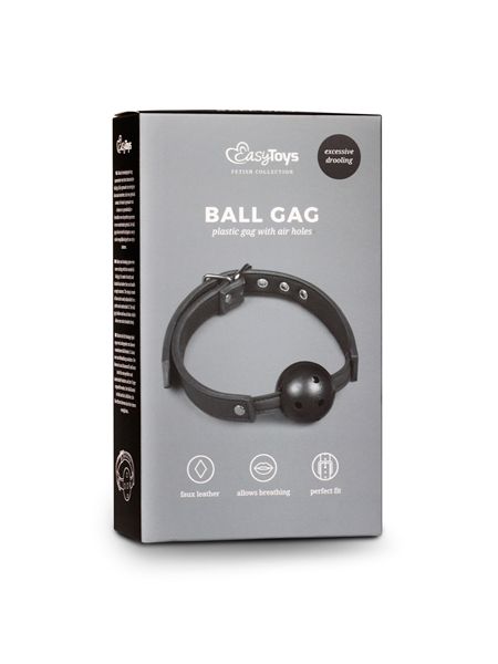 Knebel-Ball Gag With PVC Ball - Black