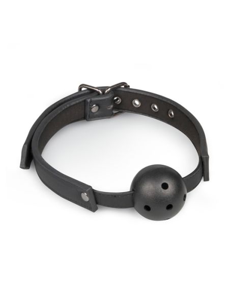 Knebel-Ball Gag With PVC Ball - Black - 2