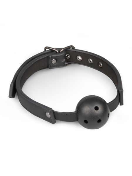 Knebel-Ball Gag With PVC Ball - Black - 5