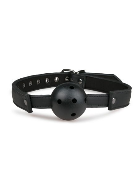 Knebel-Ball Gag With PVC Ball - Black - 7