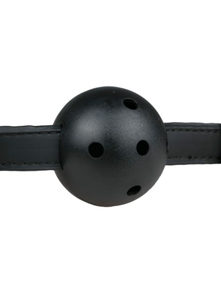 Knebel-Ball Gag With PVC Ball - Black - 8