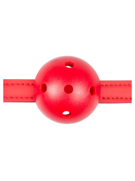 Knebel-Ball Gag With PVC Ball - Red - 3