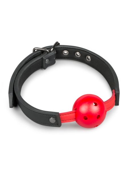 Knebel-Ball Gag With PVC Ball - Red - 5