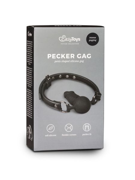 Knebel-Ball Gag With Silicone Dong