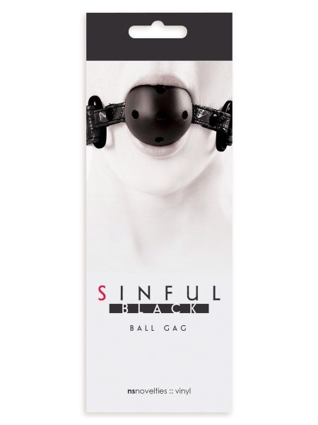 Knebel-SINFUL BALL GAG BLACK - 4