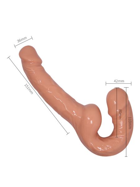 Podwójne dildo realistyczny wygląd idealne dla par - 6