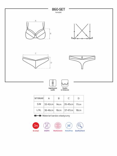 Komplet stringi biustonosz fiszbiny 860-set-1 l/xl - 7