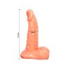 Dildo z jądrami przyczepiane do strap-on 15,7 cm - 6