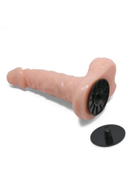 Strap-on uprząż z otworem i dodatkowym dildo penis - 3