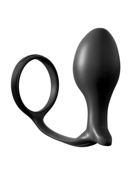 Korek analny ass gasm cock ring advanced black