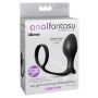 Korek analny ass gasm cock ring advanced black - 4