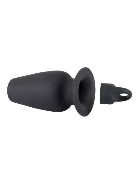 Korek analny otwarta zatyczka plug tunel sex 10cm - 7